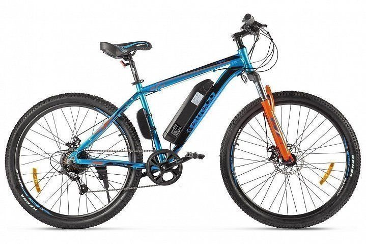 Велогибрид Eltreco XT 600 D сине-оранжевый